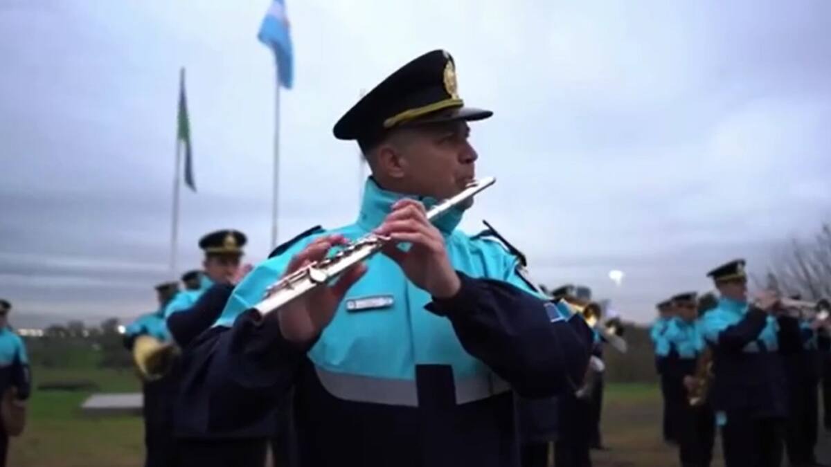El Ministerio de Seguridad de Buenos Aires celebró el Día de la Independencia. Foto: Captura de video.