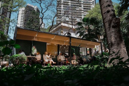 Restaurantes con jardines: Los jardines de las Barquín. Foto: Prensa