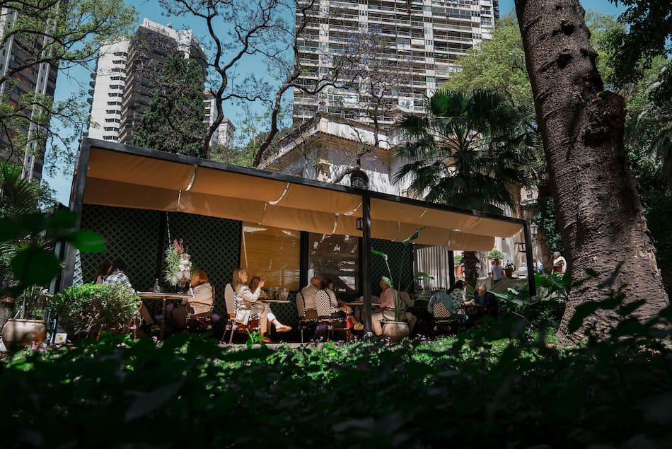 Restaurantes con jardines: Los jardines de las Barquín. Foto: Prensa