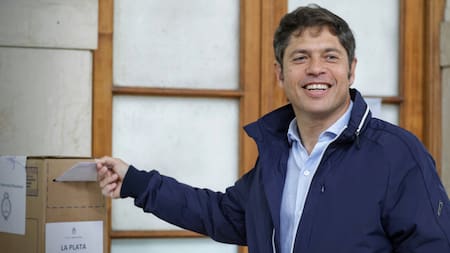 Votó Axel Kicillof. Foto: Télam.