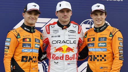 Podio de la clasificación del Gran Premio de Japón. Foto: EFE.