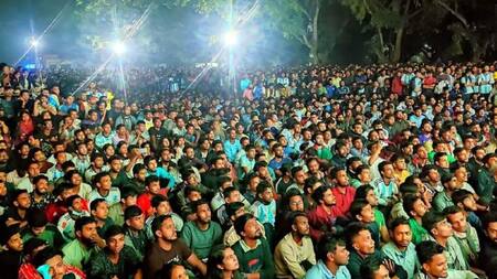 Festejos en Bangladesh tras el triunfo de la Selección argentina. Foto: Twitter