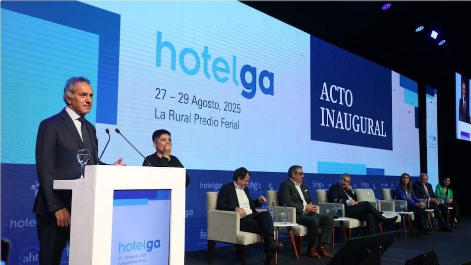 Daniel Scioli inauguró una nueva edición de Hotelga.