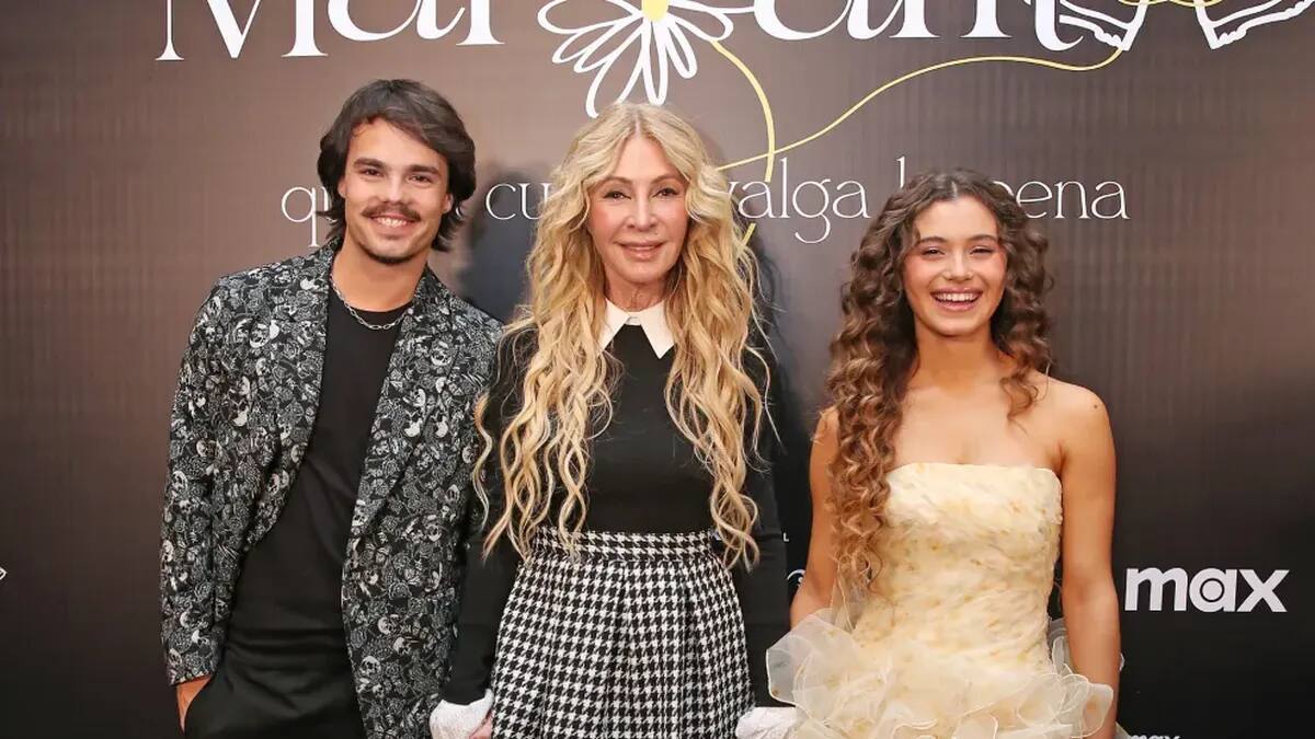 El día del estreno junto a los dos protagonistas
