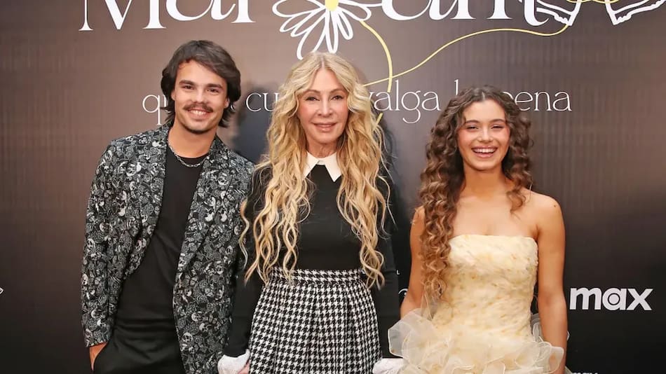El día del estreno junto a los dos protagonistas
