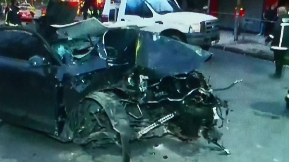 Accidente fatal en Lanús. Foto: captura de TV.