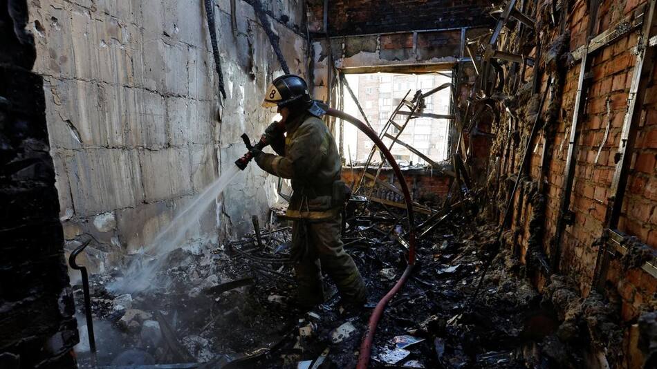 Ataque masivo de Ucrania a Donetsk_Reuters