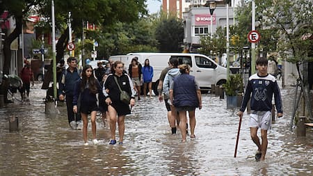 Temporal en Bahía Blanca. Foto: NA.