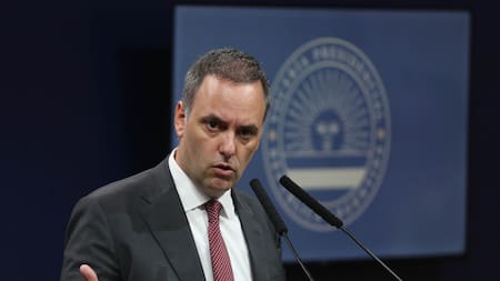 Manuel Adorni, vocero presidencial. Foto: NA.