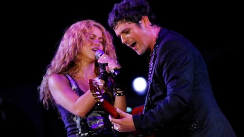 Shakira y Alejandro Sanz, cantantes