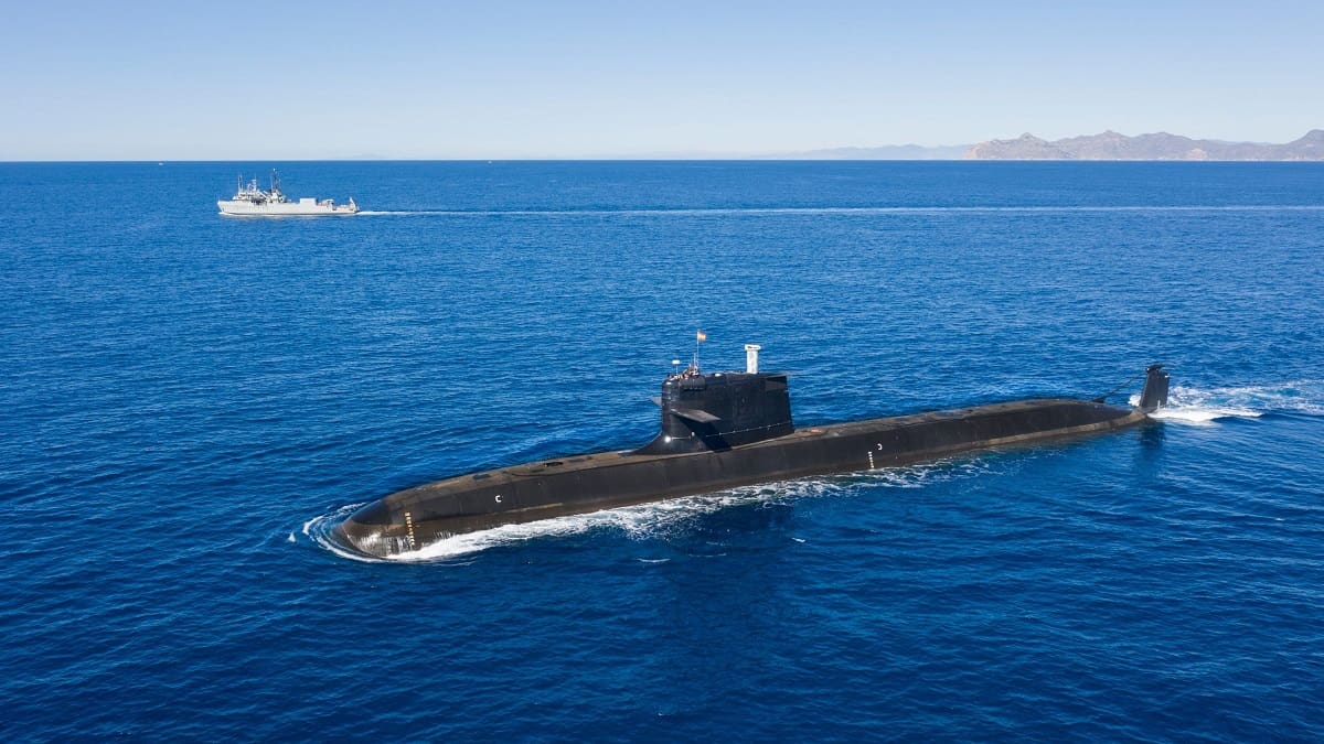 El submarino S-81 “Isaac Peral” de la Fuerza Armada Española.
