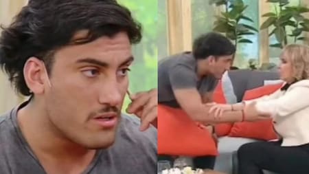 Momento icómodo de Tomás Holder. Foto: captura de video.