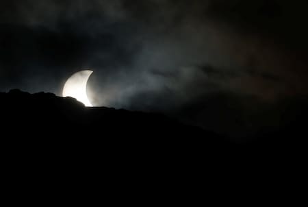 Eclipse solar del 29 de marzo de 2025. Foto: Reuters / Leonhard Foeger.