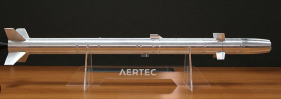 El micromisil superficie-aire que llegará a España. Foto: AERTEC.