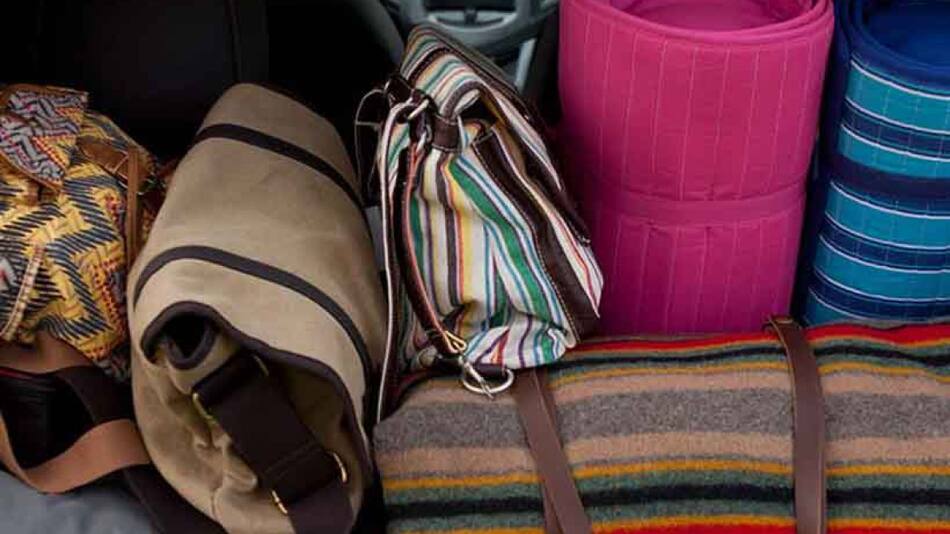 Objetos dentro del auto. Foto: seguridadvial.com.ar