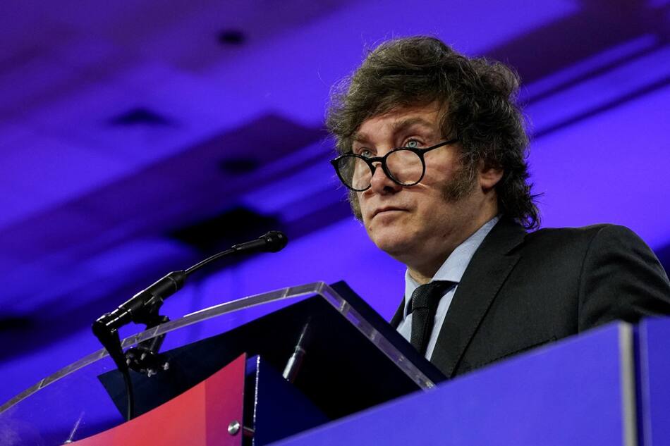Javier Milei en la CPAC. Foto: Reuters