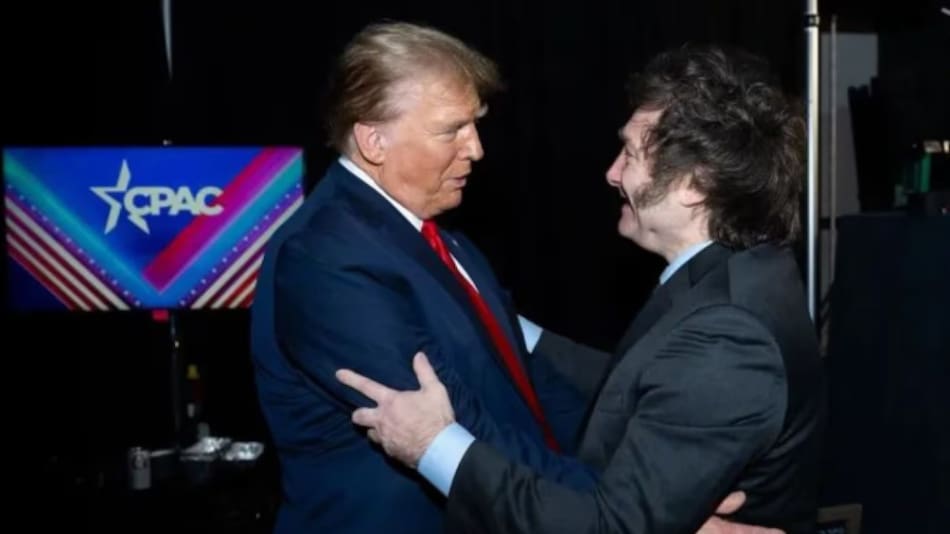 Donald Trump y Javier Milei. Foto: Presidencia.