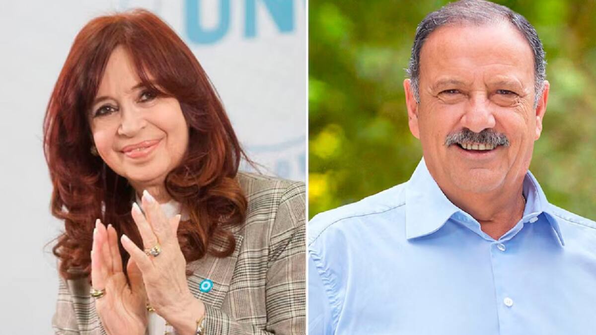 Cristina Kirchner y Ricardo Quintela.