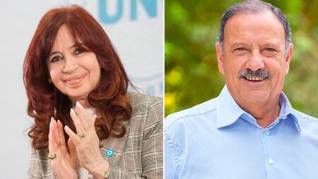 Cristina Kirchner y Ricardo Quintela.