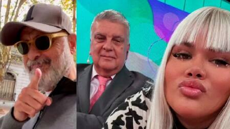 Jorge Rial, Luis Ventura y Morena Rial. Foto: NA.