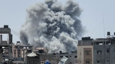 Bombardeos israelíes en Gaza. Foto: Reuters.