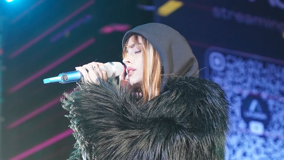 Tini Stoessel en su show gratuito en Palermo. Foto: Instagram somoslacasaok.