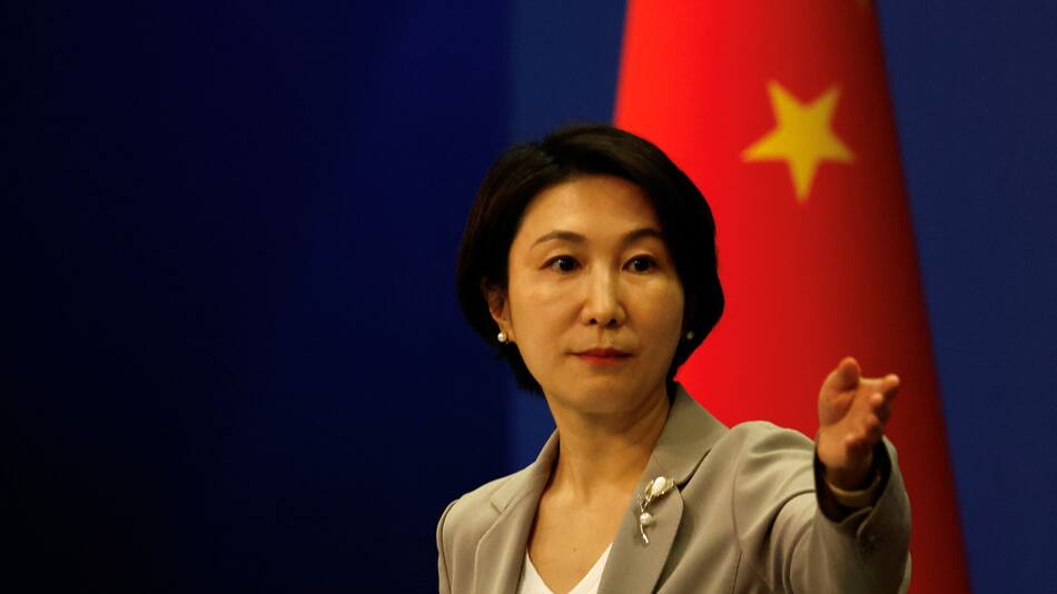 Mao Ning, portavoz del Ministerio de Exteriores de China. Foto: Reuters.