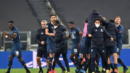 Festejo del Porto ante Juventus por Champions League, REUTERS