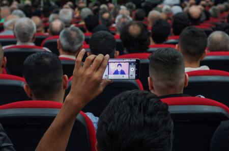 Discurso de Hasán Nasrala, líder de Hezbollah. Foto: Reuters.
