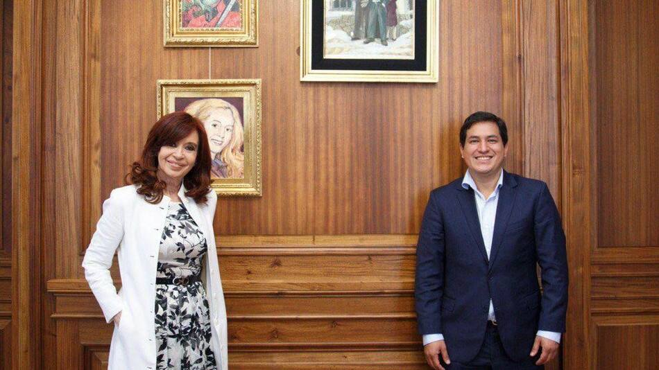 Cristina Fernández de Kirchner y Andrés Arauz Galarza