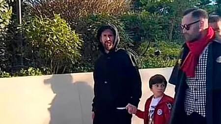 Lionel Messi en Euro Disney, foto redes sociales