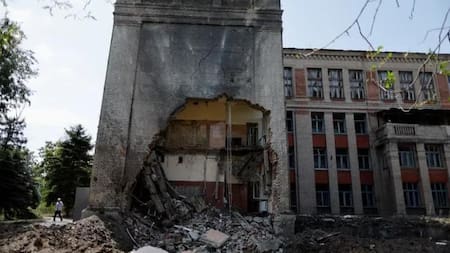 Ataque ruso en Kostyantynivka. Foto: REUTERS.