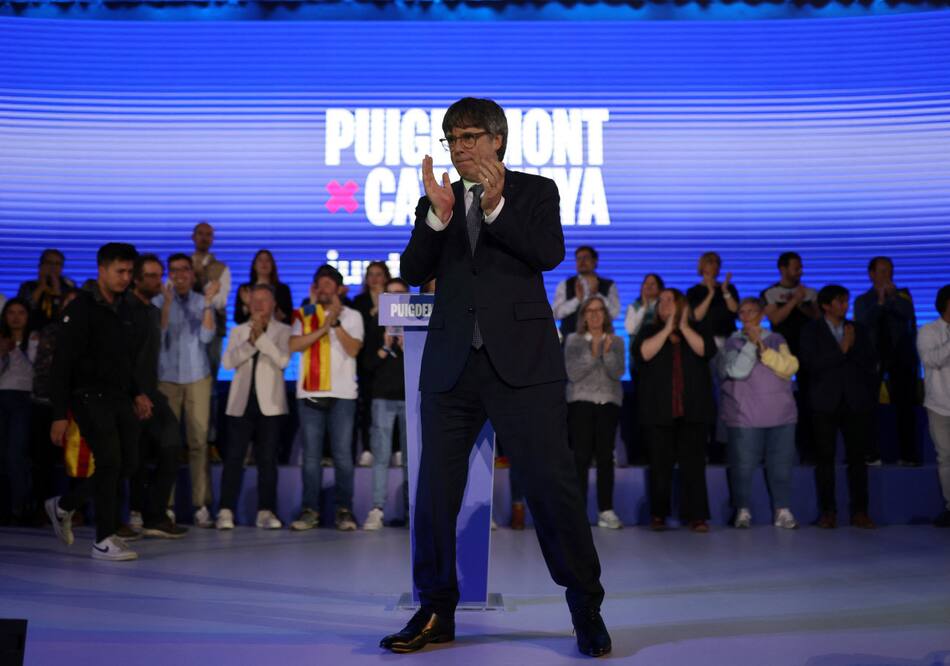 Carles Puigdemont, elecciones en Cataluña. Foto: Reuters.