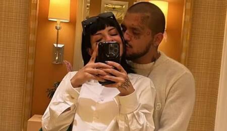 Cazzu y Christian Nodal. Foto: Instagram/cazzu.