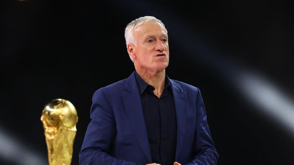 Didier Deschamps en la final del Mundial de Qatar. Foto: REUTERS.