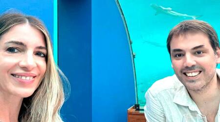 Ivo Rojnica y su pareja. Foto: NA.