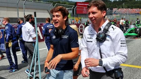 Franco Colapinto y James Vowles en la Fórmula 1.