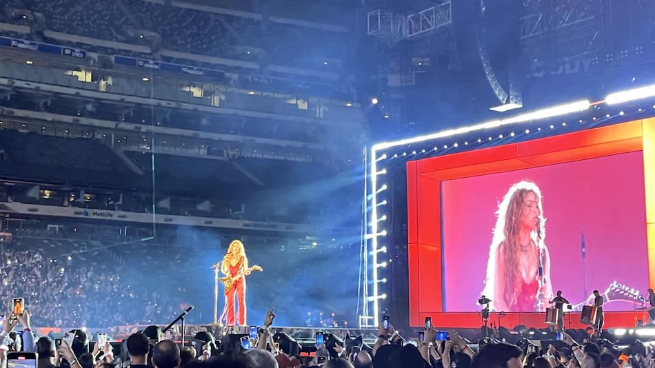 Recital de Shakira en Estados Unidos. Foto: EFE