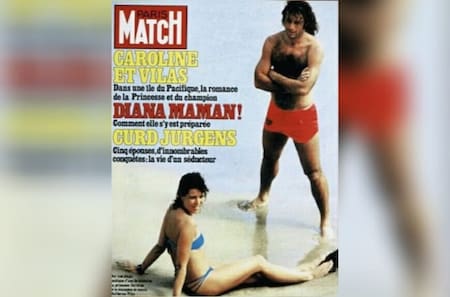 La portada de "Paris Match" que confirmaba el noviazgo de Guillermo Vilas y Carolina de Mónaco. Foto: Pinterest.