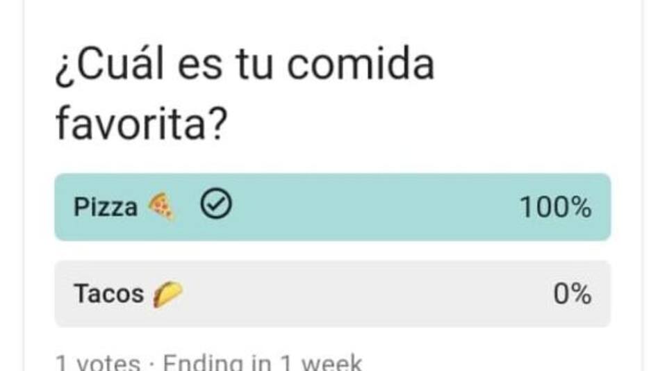 Encuestas, la nueva opción de WhatsApp. Foto: Captura de pantalla