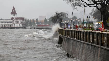 Sudestada en el AMBA. Foto: NA.