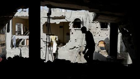 Las ruinas de la Franja de Gaza. Foto: Reuters/Hatem Khaled.