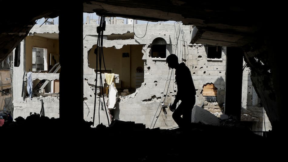Las ruinas de la Franja de Gaza. Foto: Reuters/Hatem Khaled.