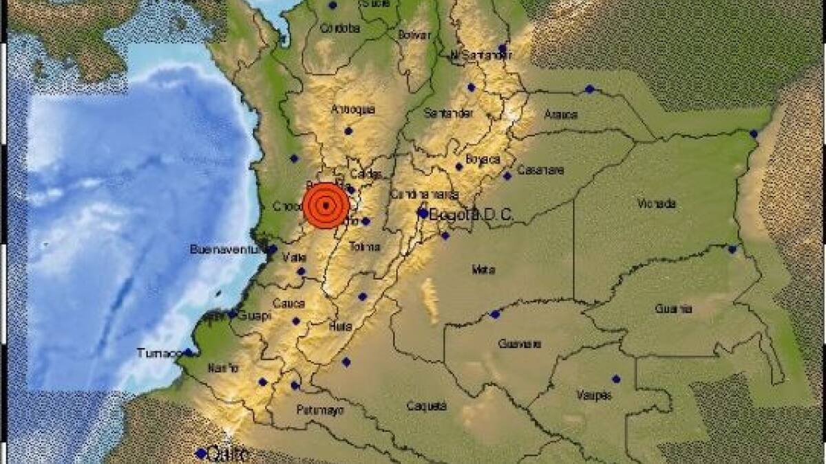 Sismo en Colombia.