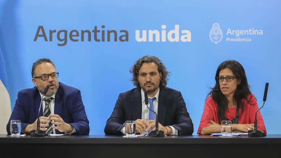 Casa Rosada, Precios Cuidados: Matías Kuflas, Santiago Cafiero, Paula Español, NA