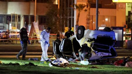 Atentado terrorista en Tel Aviv. Foto: Reuters.
