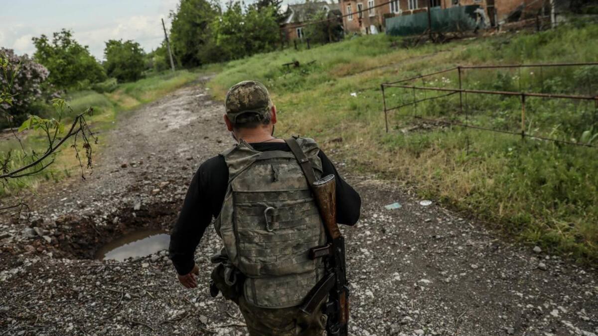 Soldado de la guerra entre Rusia y Ucrania. Foto: EFE.