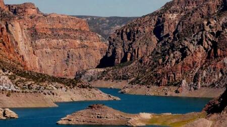 El Cañón del Atuel es un lugar emblemático del turismo mendocino. Foto:NA.