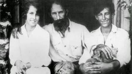 Horacio Quiroga y sus dos hijos mayores