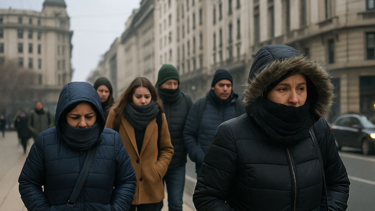 Se viene un fuerte ingreso de aire polar: frío de una cifra y la gran incógnita sobre la nieve en Buenos Aires